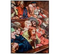 HRJUBWREE Classic Canvas Picture Art Canvas Print Modern Oil Painting the Jury From the Pilgrims Progress From This World by Byam Liston Shaw Artwork on Wall for Home Decor 60x90cm