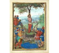 HRJUBWREE Classic Canvas Picture Art Canvas Print Modern Oil Painting the Martyrdom of Saint by Simon Bening Artwork on Wall for Home Decor 60x90cm
