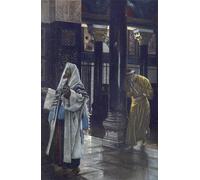 HRJUBWREE Classic Canvas Picture Art Canvas Print Modern Oil Painting the Pharisee and the Publican the Pharisee and the Publican by Jacques Artwork on Wall for Office Decor 60x90cm