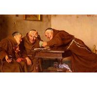 HRJUBWREE Classic Canvas Picture Art Canvas Print Modern Oil Painting the Winning Hand by Gaetano Bellei Artwork on Wall for Office Decor 60x90cm