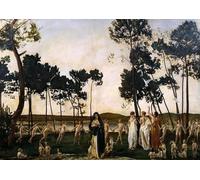 HRJUBWREE Classic Canvas Picture Art Canvas Print Modern Oil Painting the Wood Beyond the World by Charles Sims Artwork on Wall for Office Decor 60x90cm