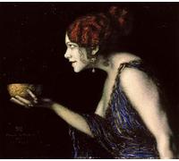 HRJUBWREE Classic Canvas Picture Art Canvas Print Modern Oil Painting Tilla Durieux as Circe. by Franz von Stuck Artwork on Wall for Office Decor 60x90cm