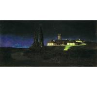 HRJUBWREE Classic Canvas Picture Art Canvas Print Modern Oil Painting Ukrainian Night by Arkhip Kuindzhi Artwork on Wall for Home Decor 60x90cm