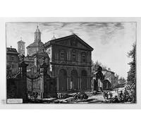 HRJUBWREE Classic Canvas Picture Art Canvas Print Modern Oil Painting Vedutaa Basilica Di San Sebastiano Fuori Le Mura Di Roma Su La Via Appia by Battista Piranesi for Office Decor 60x90cm
