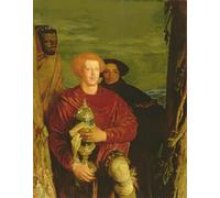 HRJUBWREE Famous Paintings Pictures Artwork Picture Adoration of the Three Kings by Glyn Warren Philpot Photo Wall Print for Office Decor 60x90cm