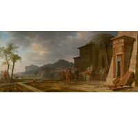 HRJUBWREE Famous Paintings Pictures Artwork Picture Alexander At the Tomb of Cyrus the Great by Pierre Henri De Valenciennes Photo Wall Print for Home Decor 60x90cm