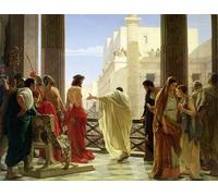 HRJUBWREE Famous Paintings Pictures Artwork Picture Behold the Man by Antonio Ciseri Photo Wall Print for Home Decor 60x90cm