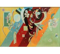 HRJUBWREE Famous Paintings Pictures Artwork Picture composition IX by Wassily Kandinsky Photo Wall Print for Home Decor 60x90cm