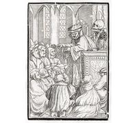 HRJUBWREE Famous Paintings Pictures Artwork Picture Death Comes for the Preacher by Hans Holbein Der Jüngere Photo Wall Print for Home Decor 60x90cm