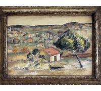 HRJUBWREE Famous Paintings Pictures Artwork Picture Hills in Provence by Paul Cézanne Photo Wall Print for Home Decor 60x90cm