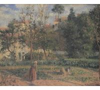 HRJUBWREE Famous Paintings Pictures Artwork Picture La Jardin Potager À L´hermitage by Camille Jacob Pissarro Photo Wall Print for Home Decor 60x90cm