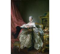 HRJUBWREE Famous Paintings Pictures Artwork Picture Madame De Pompadour À Son Métier À Broder by Francois Hubert Drouais Photo Wall Print for Office Decor 60x90cm