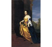 HRJUBWREE Famous Paintings Pictures Artwork Picture Mrs.Jeremiah by John Singleton Copley Photo Wall Print for Office Decor 60x90cm