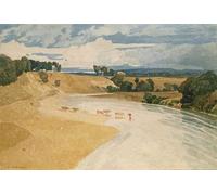HRJUBWREE Famous Paintings Pictures Artwork Picture on the Tees At Rockcliffe by Sell Cotman Photo Wall Print for Home Decor 60x90cm