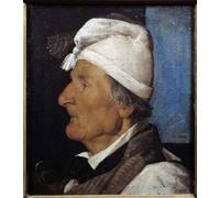 HRJUBWREE Famous Paintings Pictures Artwork Picture Portrait of Jean Hermann the Old Joiner Painting by Jean Jacques Henner Photo Wall Print for Office Decor 60x90cm