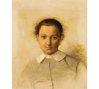 HRJUBWREE Famous Paintings Pictures Artwork Picture Portrait of Marie-claude Faivre by Jean-léon Photo Wall Print for Office Decor 60x90cm