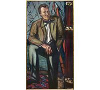 HRJUBWREE Famous Paintings Pictures Artwork Picture Portrait of Perry T Rathbone by Max Beckmann Photo Wall Print for Office Decor 60x90cm