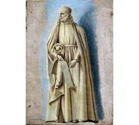 HRJUBWREE Famous Paintings Pictures Artwork Picture Saint Ignace Holding a Scroll Containing the Rules by Laurent De La Hyre Photo Wall Print for Office Decor 60x90cm