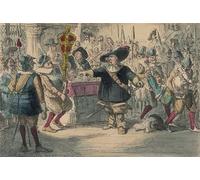 HRJUBWREE Famous Paintings Pictures Artwork Picture Take Away That Bauble Cromwell Dissolving the Long Parliament by Laeech Photo Wall Print for Home Decor 60x90cm