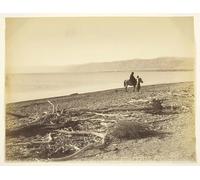 HRJUBWREE Famous Paintings Pictures Artwork Picture the Dead Sea and the Mountains of Judea by Félix Bonfils Photo Wall Print for Home Decor 60x90cm