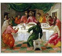 HRJUBWREE Famous Paintings Pictures Artwork Picture the Last Supper by El Greco Photo Wall Print for Home Decor 60x90cm