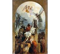 HRJUBWREE Famous Paintings Pictures Artwork Picture the Martyrdom of St Bartholomew by Francesco Hayez Photo Wall Print for Home Decor 60x90cm