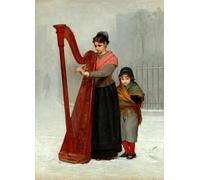 HRJUBWREE Famous Paintings Pictures Artwork Picture the Orphans by Hermogenes Calderon Photo Wall Print for Home Decor 60x90cm