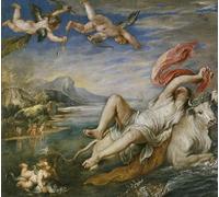 HRJUBWREE Famous Paintings Pictures Artwork Picture the Rape of Europa After Titian by Peter Paul Rubens Photo Wall Print for Office Decor 60x90cm