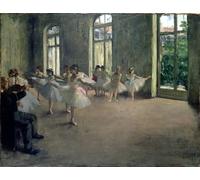 HRJUBWREE Famous Paintings Pictures Artwork Picture the Rehearsal by Edgar Degas Photo Wall Print for Home Decor 60x90cm