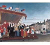 HRJUBWREE Famous Paintings Pictures Artwork Picture the Representatives of Foreign Powers Coming to Greet the Republic by Henri Rousseau Photo Wall Print for Office Decor 60x90cm