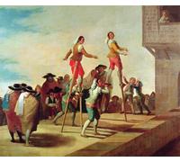 HRJUBWREE Famous Paintings Pictures Artwork Picture the Stilts by Francisco De Goya Photo Wall Print for Home Decor 60x90cm