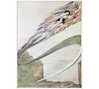 HRJUBWREE Famous Paintings Pictures Artwork Picture the Year's At the Spring All Is Spirit and Part of Me by Harry Clarke Photo Wall Print for Home Decor 60x90cm