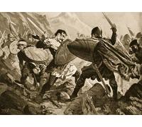 HRJUBWREE Famous Paintings Pictures Artwork Picture Tsar Michael Shishman Killed At the Battle of Velbaz by John Harris Valda Photo Wall Print for Office Decor 60x90cm