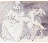 HRJUBWREE Famous Paintings Pictures Artwork Picture Two Women With A Young Child John Flaxman Photo Wall Print for Home Decor 60x90cm