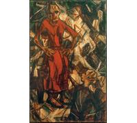 HRJUBWREE Famous Paintings Pictures Artwork Picture Witch with Hansel and Gretel by Christian Rohlfs Photo Wall Print for Office Decor 60x90cm