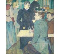 HRJUBWREE Oil Painting Prints on Canvas Painting Picture a Corner of the Moulin De La Galette by Henri De Toulouse Lautrec Artwork Canvas Prints for Home Decor 60x90cm