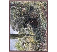 HRJUBWREE Oil Painting Prints on Canvas Painting Picture a Friar Meditating in Solitude by Eugene Burnand Artwork Canvas Prints for Home Decor 60x90cm