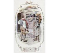 HRJUBWREE Oil Painting Prints on Canvas Painting Picture a Thriving Man and a Portly by Charles Edmund Brock Artwork Canvas Prints for Home Decor 60x90cm