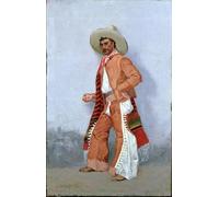 HRJUBWREE Oil Painting Prints on Canvas Painting Picture a Vaquero by Frederic Remington Artwork Canvas Prints for Home Decor 60x90cm