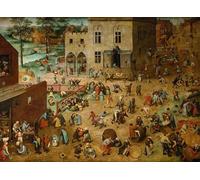 HRJUBWREE Oil Painting Prints on Canvas Painting Picture Childrens by Pieter Bruegel the Elder Artwork Canvas Prints for Home Decor 60x90cm