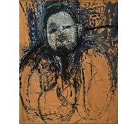 HRJUBWREE Oil Painting Prints on Canvas Painting Picture Diego Rivera Portrait by Amedeo Modigliani Artwork Canvas Prints for Home Decor 60x90cm
