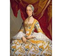 HRJUBWREE Oil Painting Prints on Canvas Painting Picture Dona Maria De La Luz Padilla Y Cervantes by Miguel Cabrera Artwork Canvas Prints for Office Decor 60x90cm