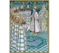 HRJUBWREE Oil Painting Prints on Canvas Painting Picture Illustration for the Tale Vasilisa the Beautiful by Ivan Yakovlevich Bilibin Artwork Canvas Prints for Home Decor 60x90cm