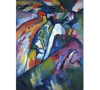 HRJUBWREE Oil Painting Prints on Canvas Painting Picture Improvisation by Wassily Kandinsky Artwork Canvas Prints for Home Decor 60x90cm