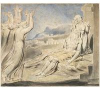 HRJUBWREE Oil Painting Prints on Canvas Painting Picture Jobs Evil Dreams by William Blake Artwork Canvas Prints for Home Decor 60x90cm