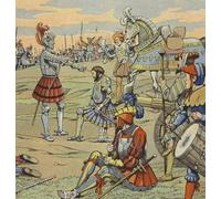 HRJUBWREE Oil Painting Prints on Canvas Painting Picture King I of France Receiving His Knighthood From the Chevalier De Bayard Artwork Canvas Prints for Office Decor 60x90cm