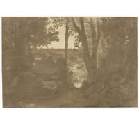 HRJUBWREE Oil Painting Prints on Canvas Painting Picture Landscape with Vista Through Trees by Claude Lorrain Artwork Canvas Prints for Home Decor 60x90cm