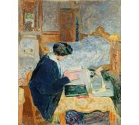HRJUBWREE Oil Painting Prints on Canvas Painting Picture Lucy Hessel Reading Painting by Edouard Vuillard by Edouard Vuillard Artwork Canvas Prints for Office Decor 60x90cm