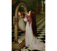 HRJUBWREE Oil Painting Prints on Canvas Painting Picture Miranda the Tempest Peinture De John William Waterhouse by John William Waterhouse Artwork Canvas Prints for Office Decor 60x90cm