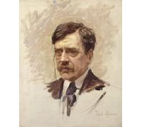 HRJUBWREE Oil Painting Prints on Canvas Painting Picture Paul Bourget by Paul Emile Chabas Artwork Canvas Prints for Office Decor 60x90cm